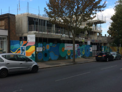 Mixed use development in Dulwich reaches mid-point of construction