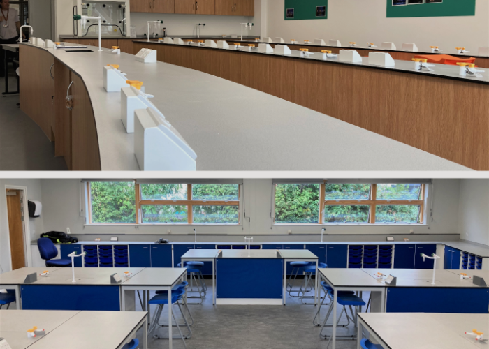 Two Completed School Science Lab Transformations